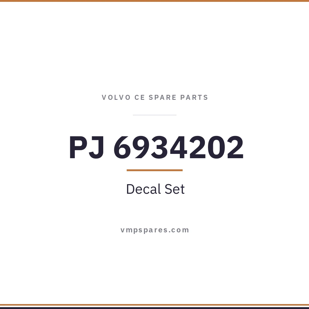 PJ 6934202 – Decal Set