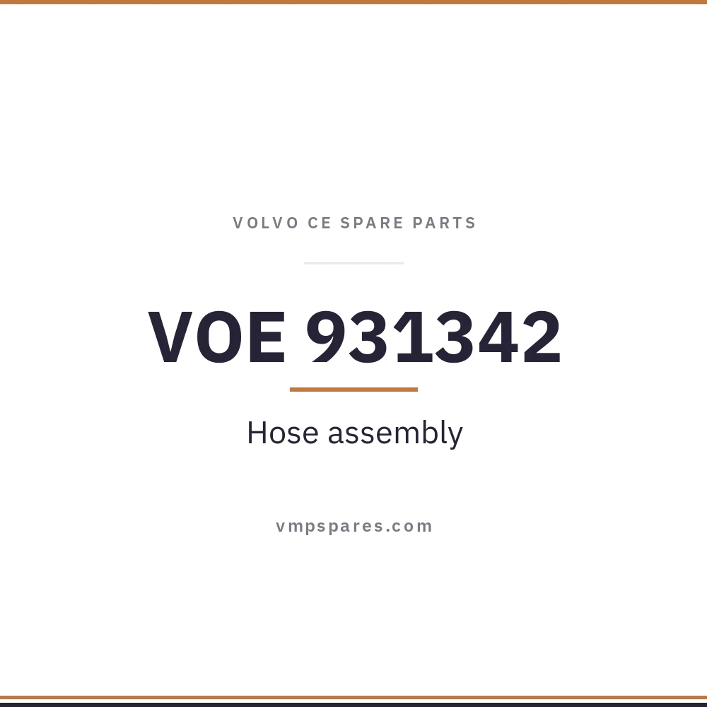 VOE 931342 – Hose assembly