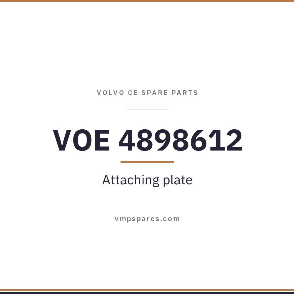 VOE 4898612 – Attaching plate