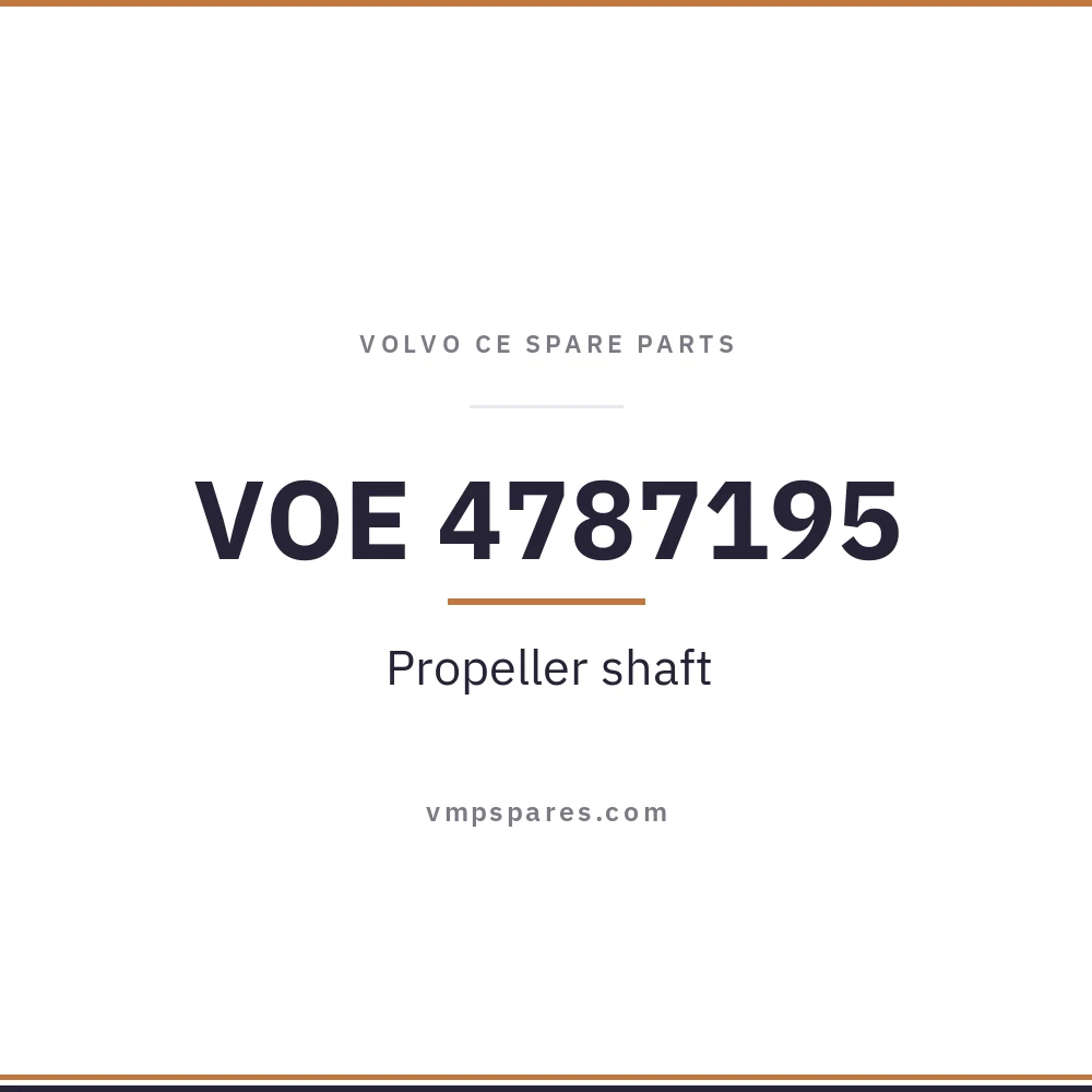 VOE 4787195 – Propeller shaft