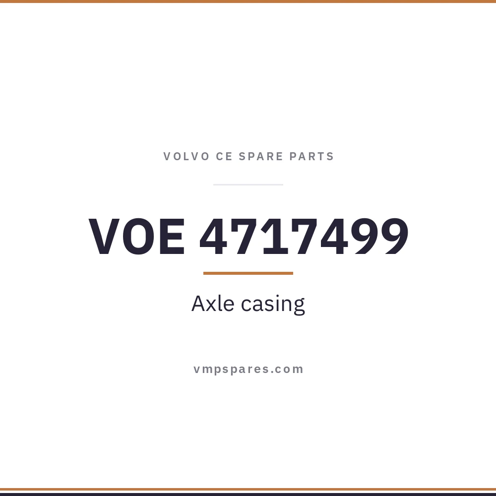 VOE 4717499 – Axle casing
