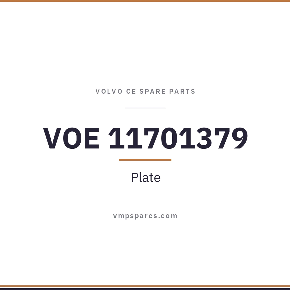 VOE 11701379 – Plate