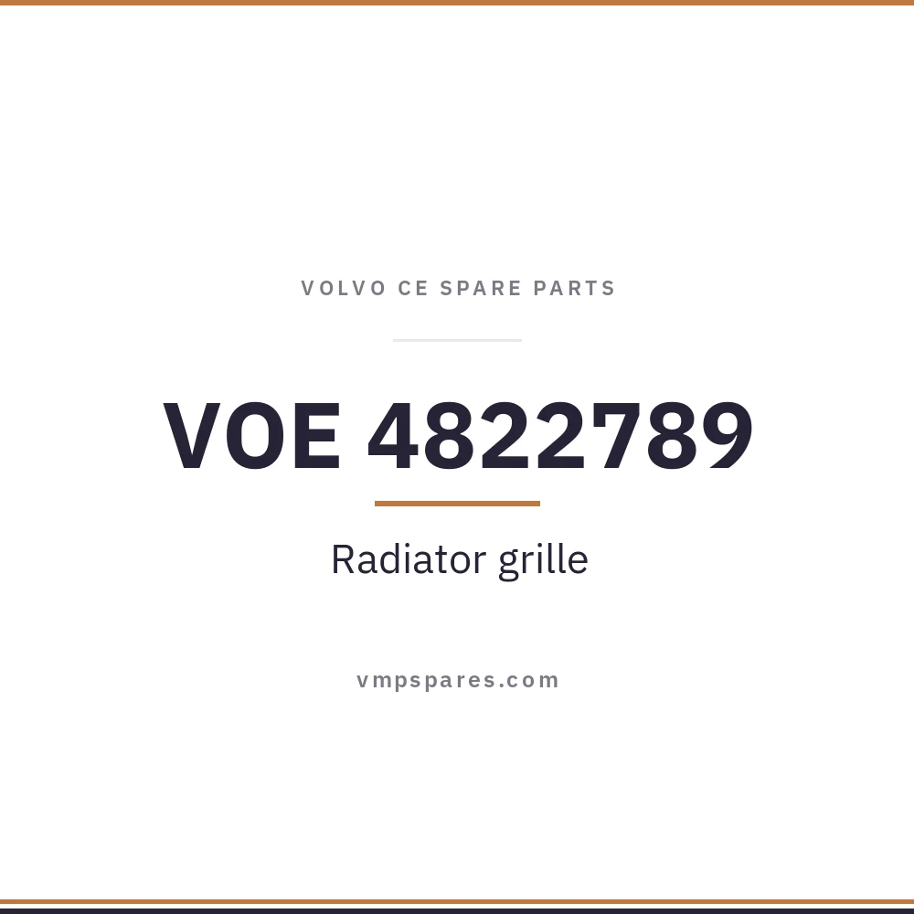 VOE 4822789 – Radiator grille
