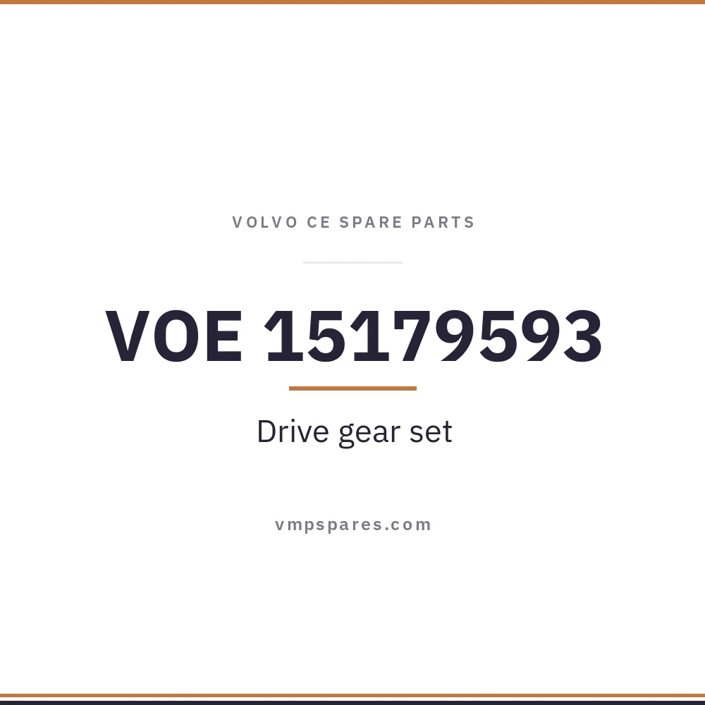 VOE 15179593 – Drive gear set