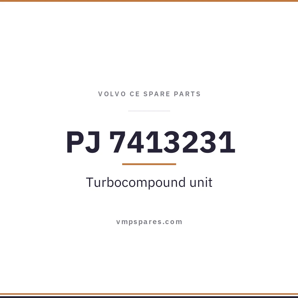 PJ 7413231 – Turbocompound unit