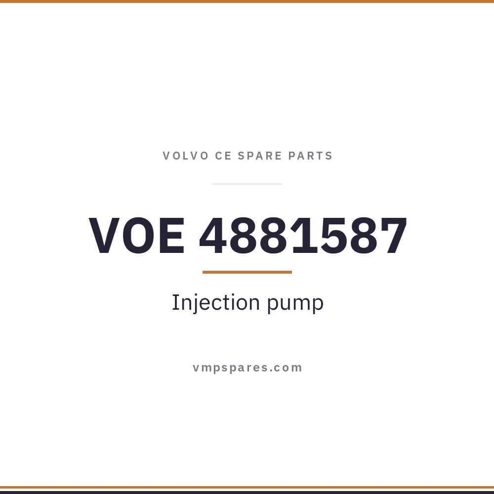 VOE 4881587 – Injection pump