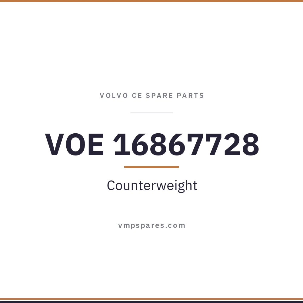 VOE 16867728 – Counterweight