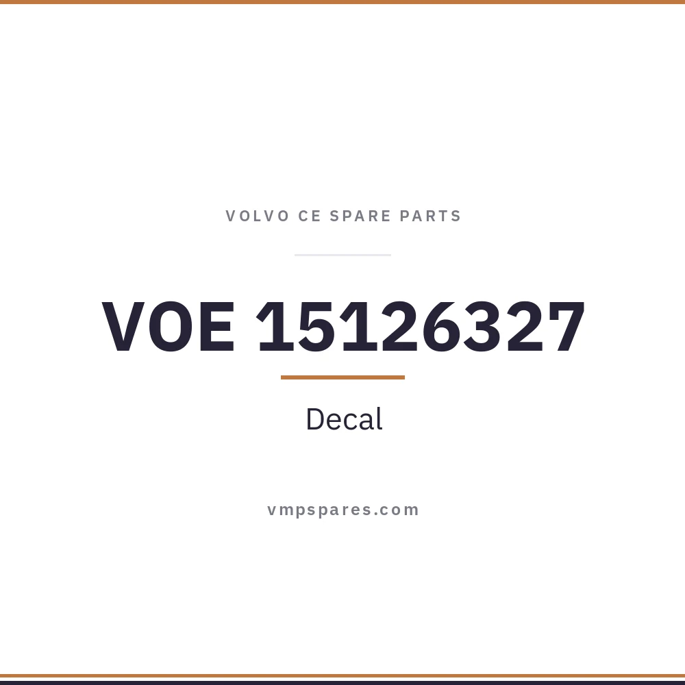 VOE 15126327 – Decal