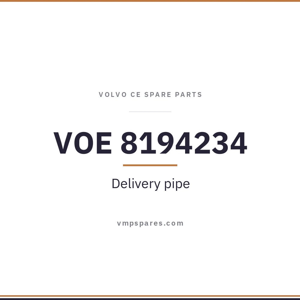 VOE 8194234 – Delivery pipe