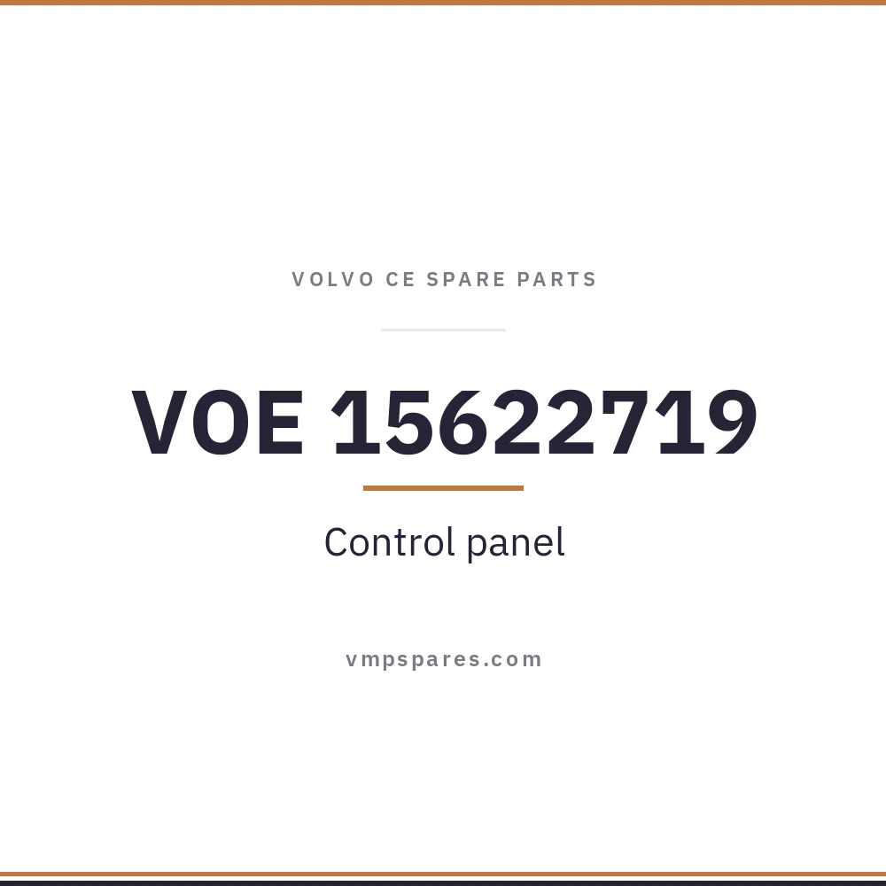VOE 15622719 – Control panel