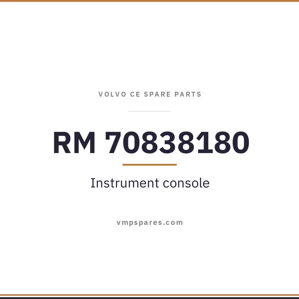 RM 70838180 – Instrument console