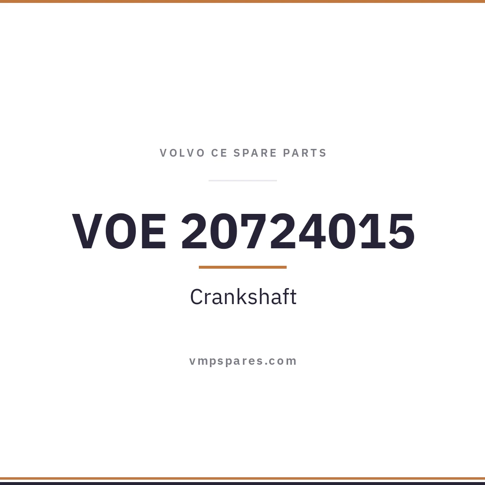 VOE 20724015 – Crankshaft