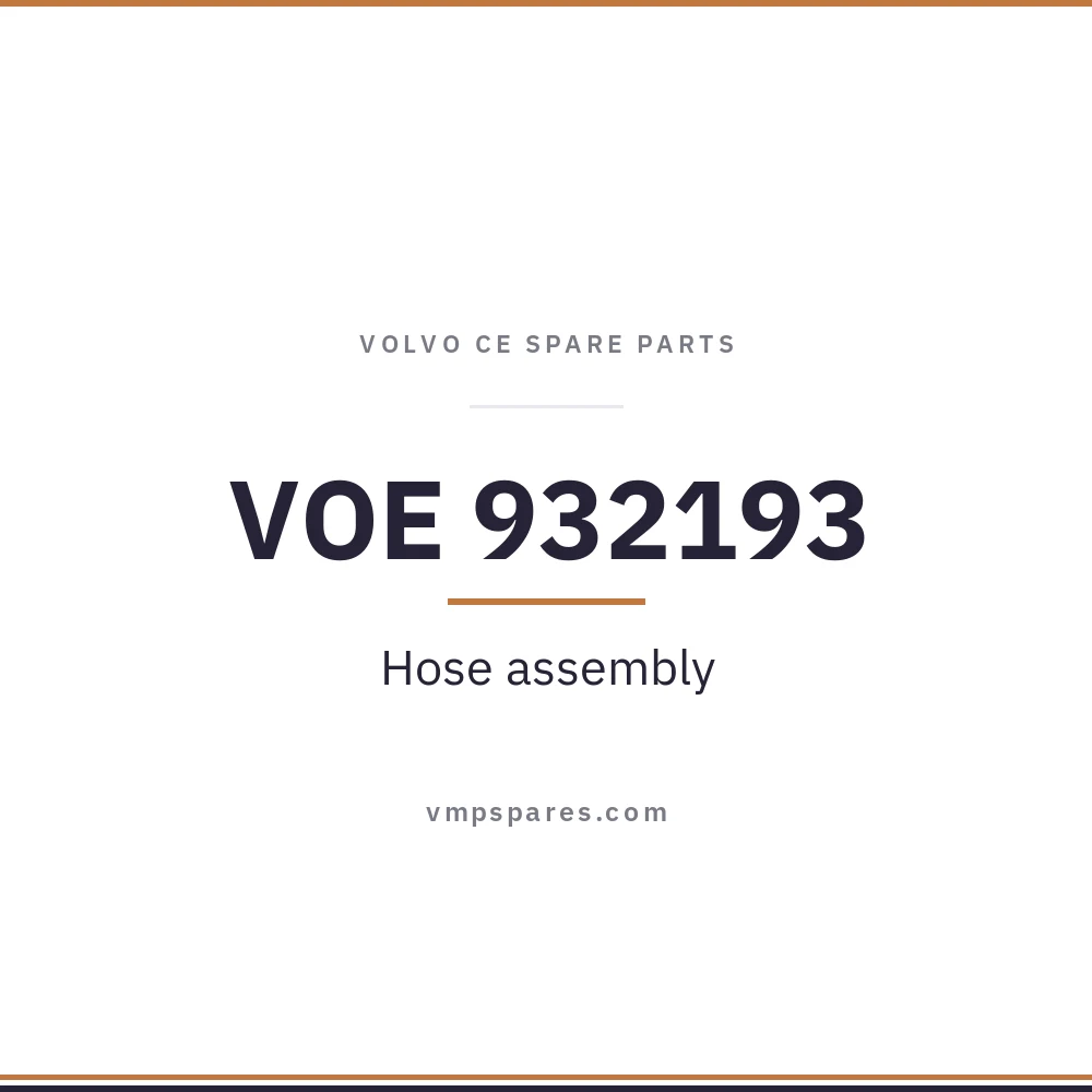 VOE 932193 – Hose assembly