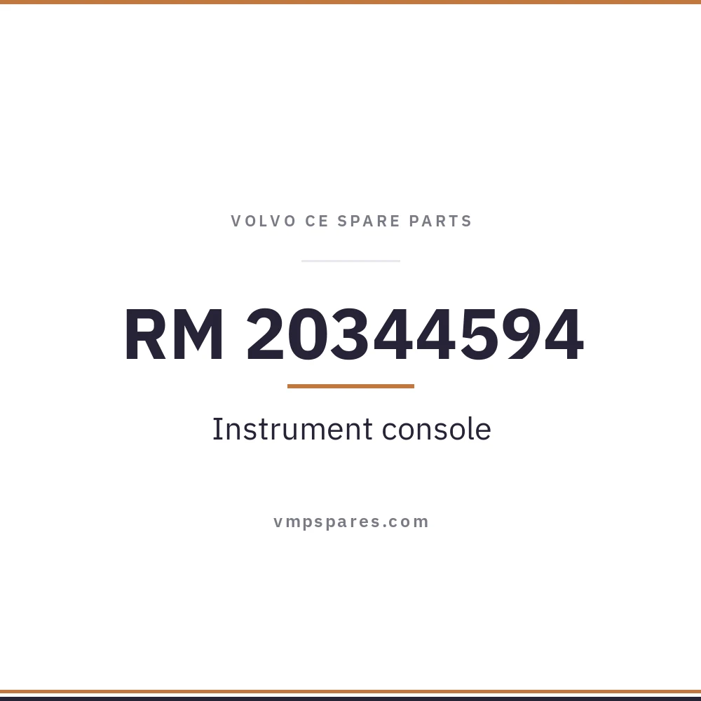 RM 20344594 – Instrument console