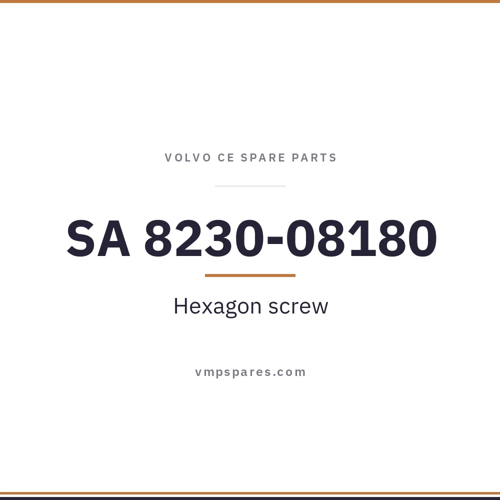 SA 8230-08180 – Hexagon screw