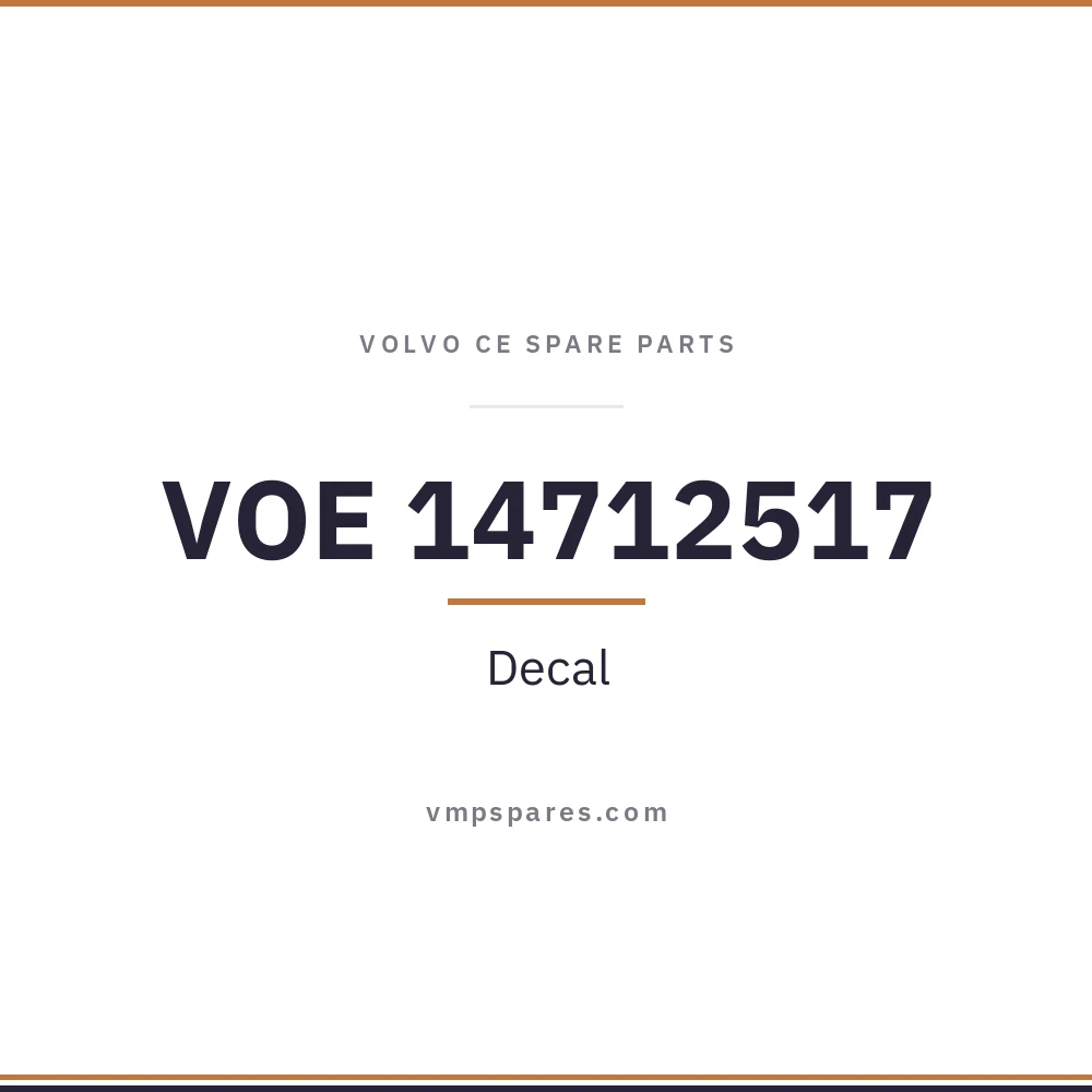 VOE 14712517 – Decal