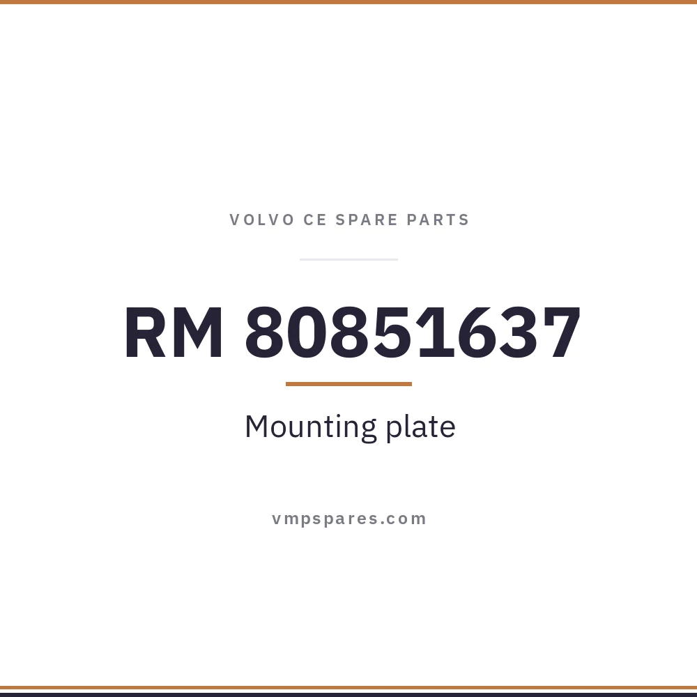 RM 80851637 – Mounting plate