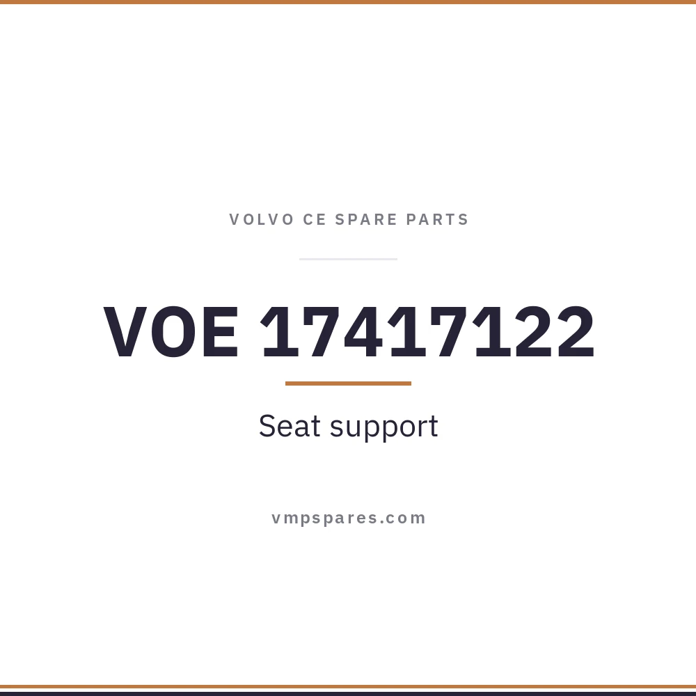 VOE 17417122 – Seat support