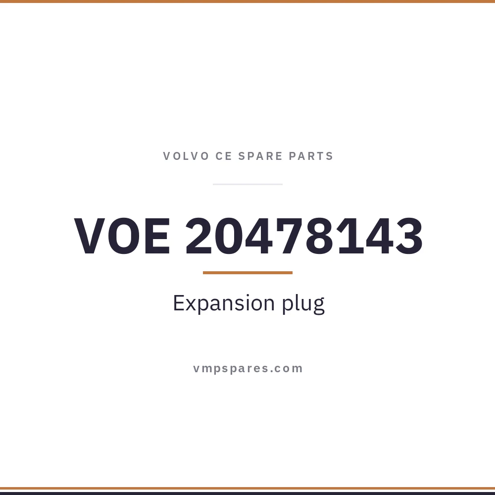 VOE 20478143 – Expansion plug
