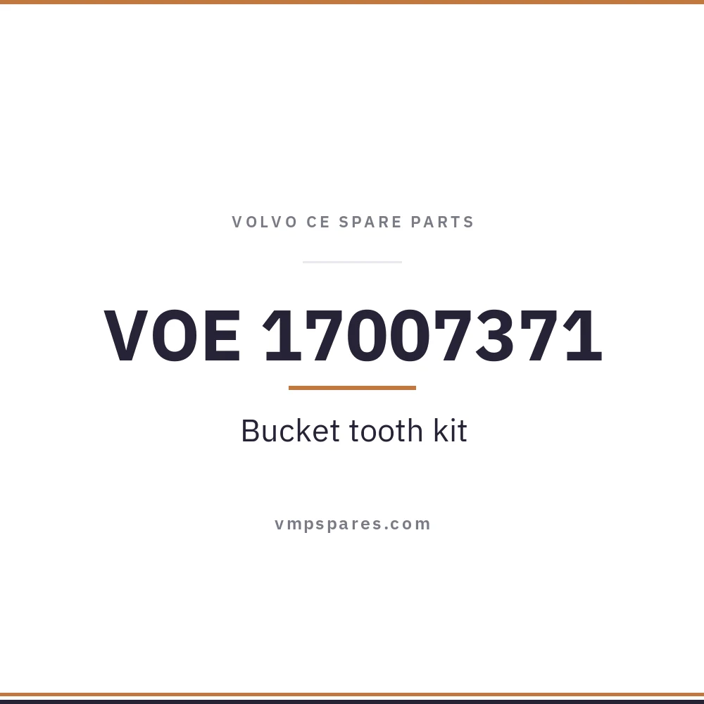VOE 17007371 – Bucket tooth kit