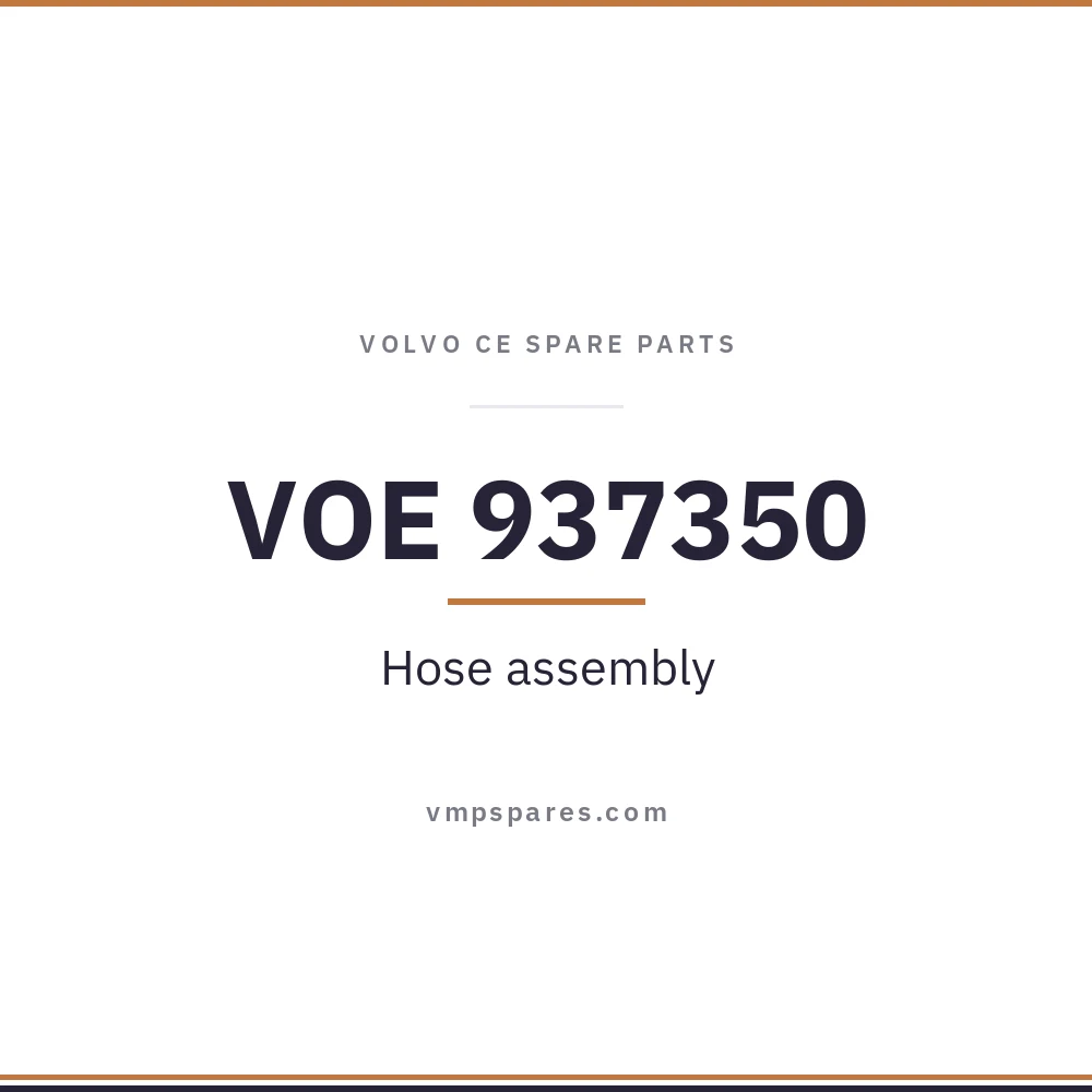 VOE 937350 – Hose assembly