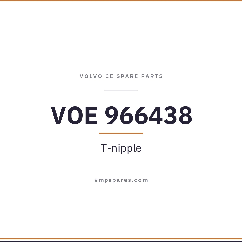 VOE 966438 – T-nipple