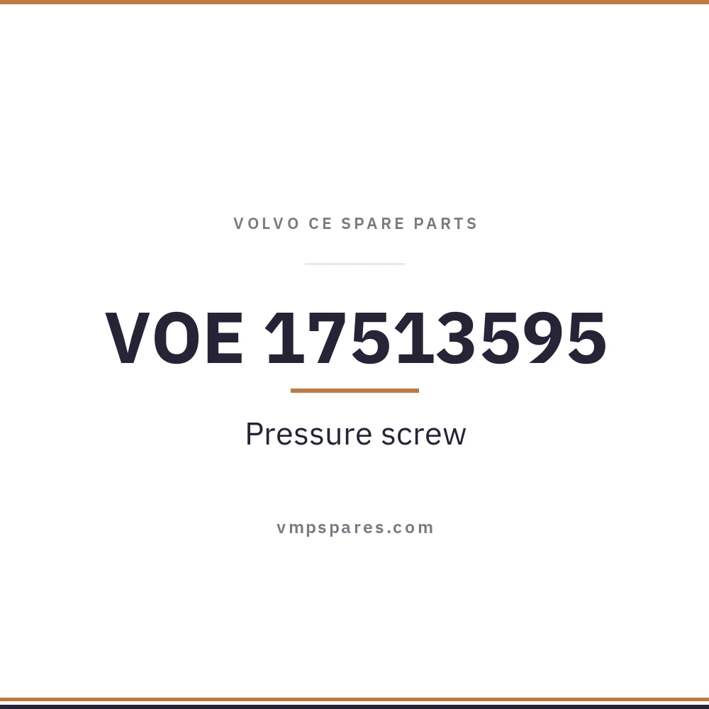 VOE 17513595 – Pressure screw