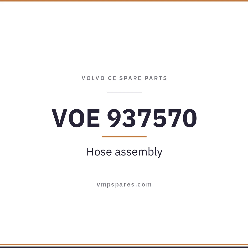 VOE 937570 – Hose assembly