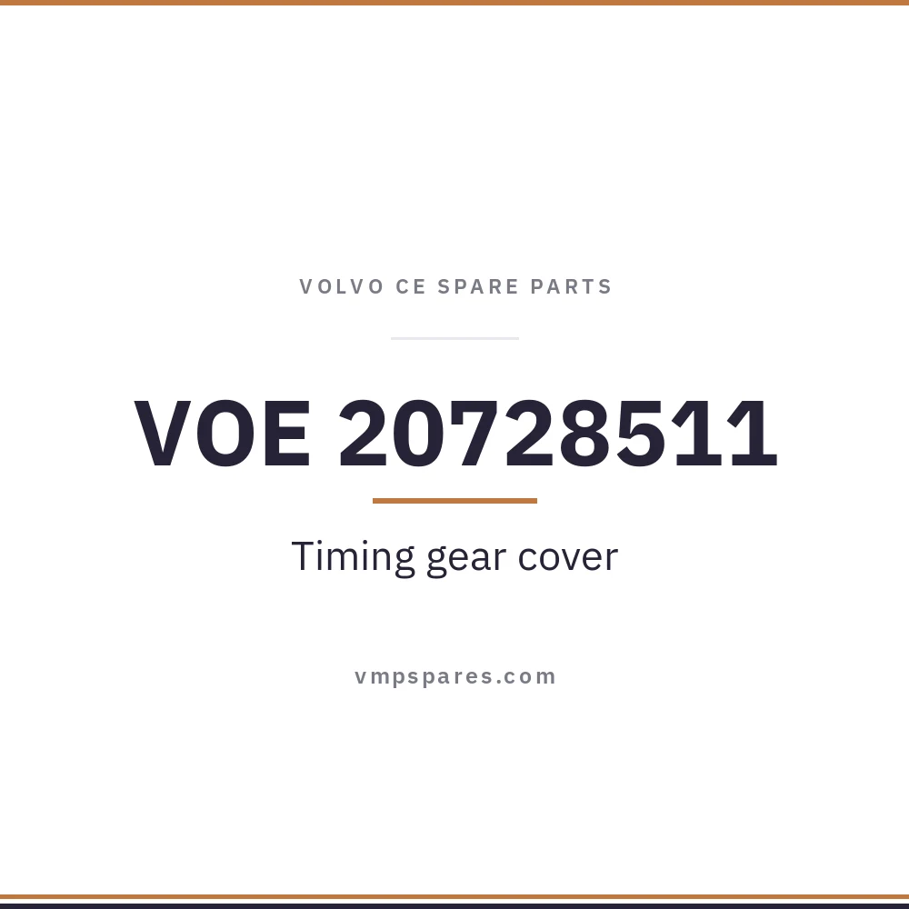 VOE 20728511 – Timing gear cover