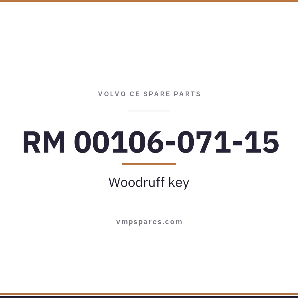 RM 00106-071-15 – Woodruff key