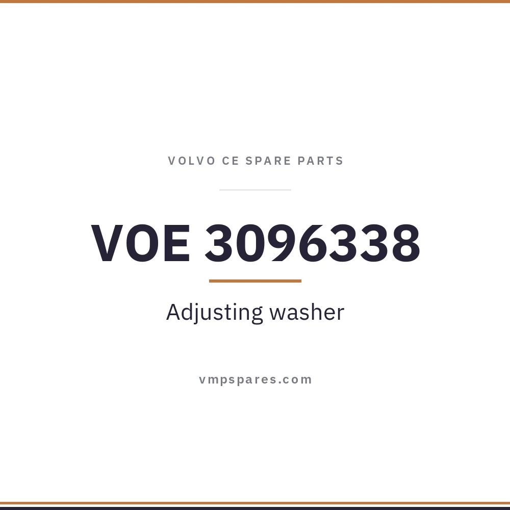 VOE 3096338 – Adjusting washer