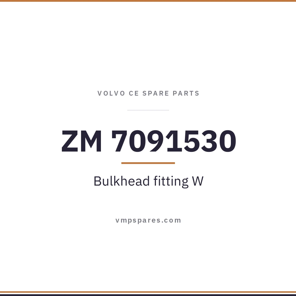 ZM 7091530 – Bulkhead fitting W