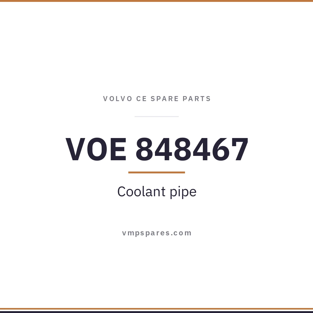 VOE 848467 – Coolant pipe