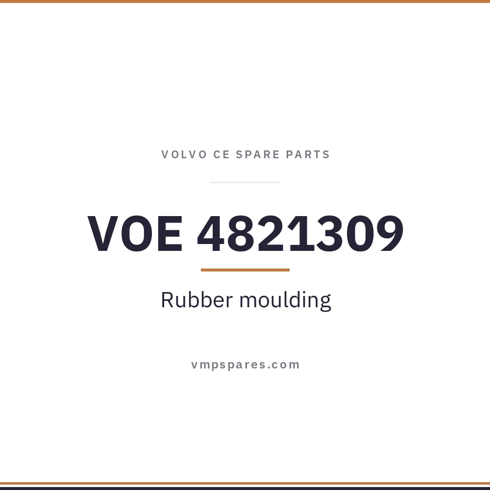 VOE 4821309 – Rubber moulding