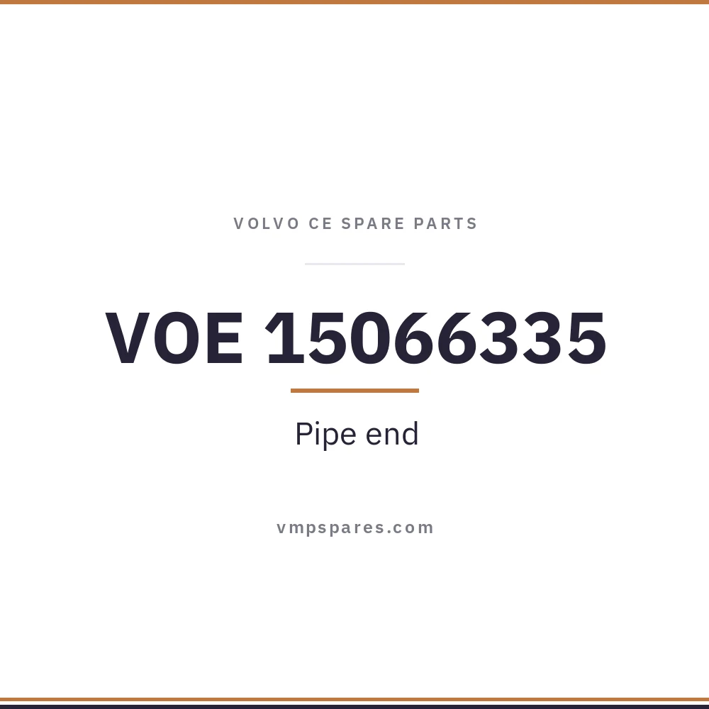 VOE 15066335 – Pipe end