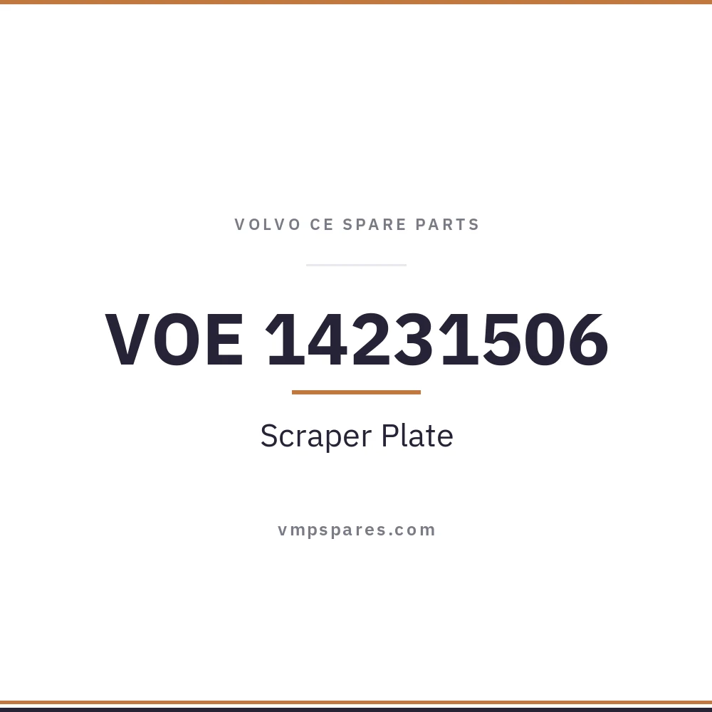 VOE 14231506 – Scraper Plate