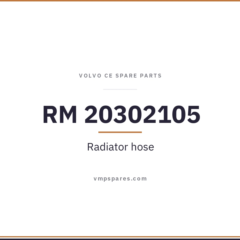 RM 20302105 – Radiator hose