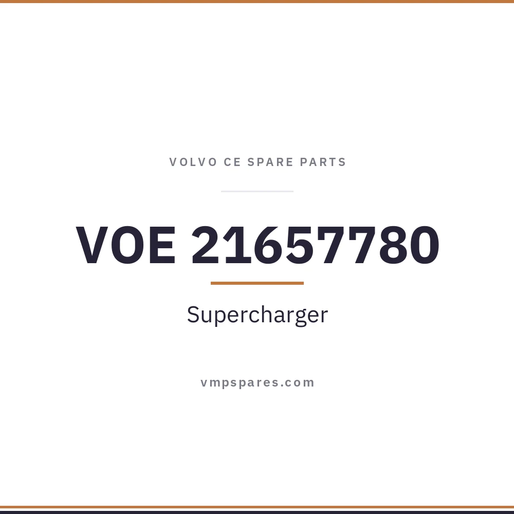 VOE 21657780 – Supercharger