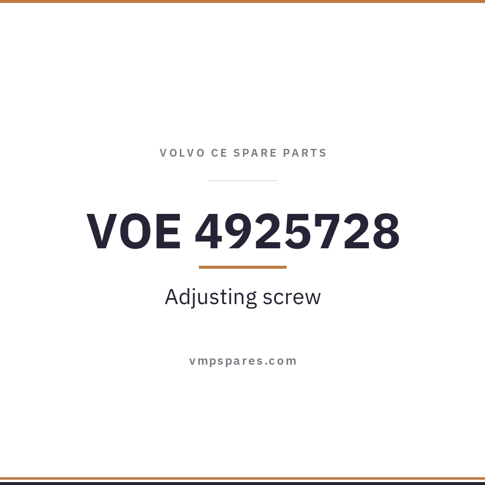VOE 4925728 – Adjusting screw