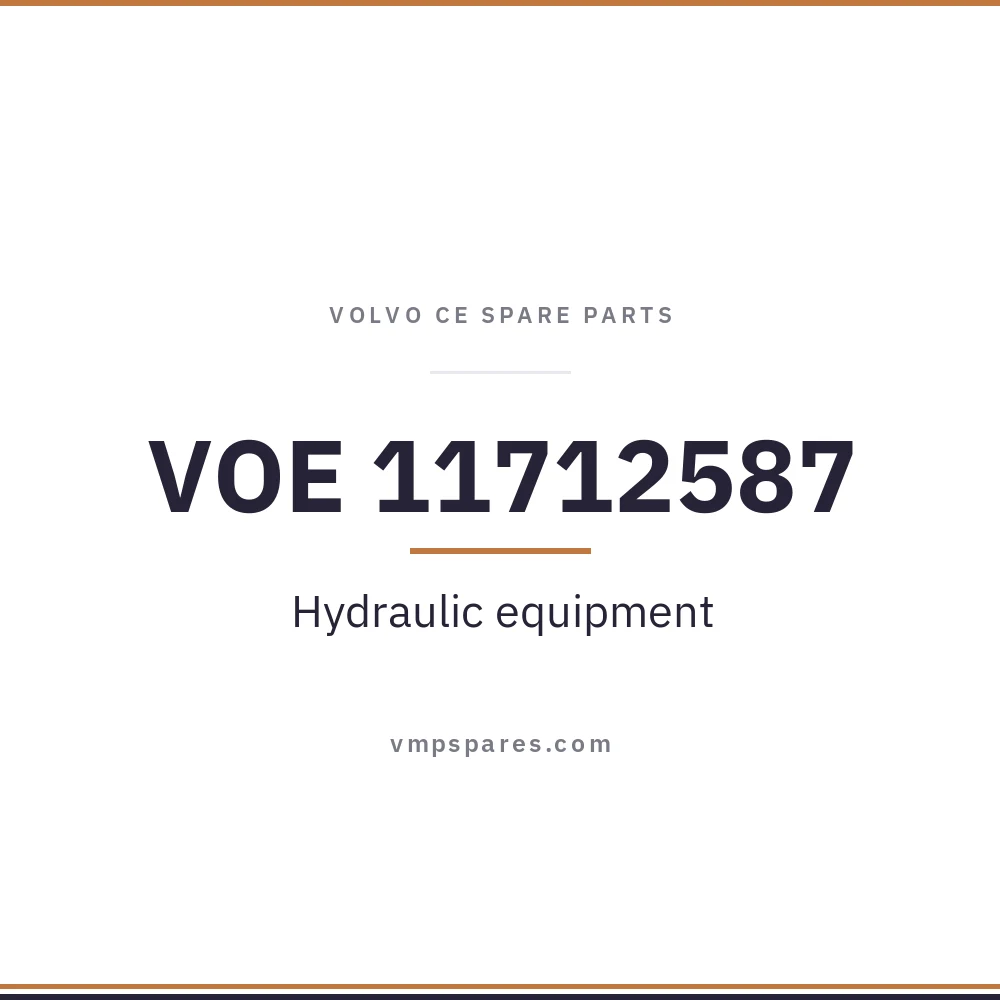 VOE 11712587 – Hydraulic equipment