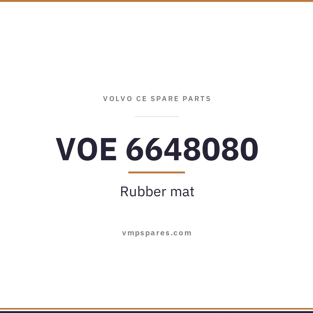 VOE 6648080 – Rubber mat
