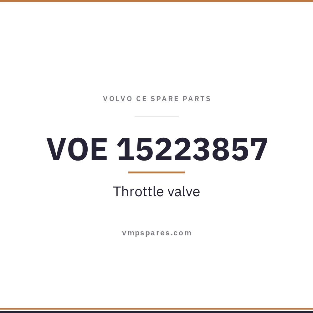 VOE 15223857 – Throttle valve