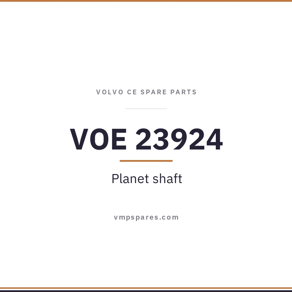 VOE 23924 – Planet shaft