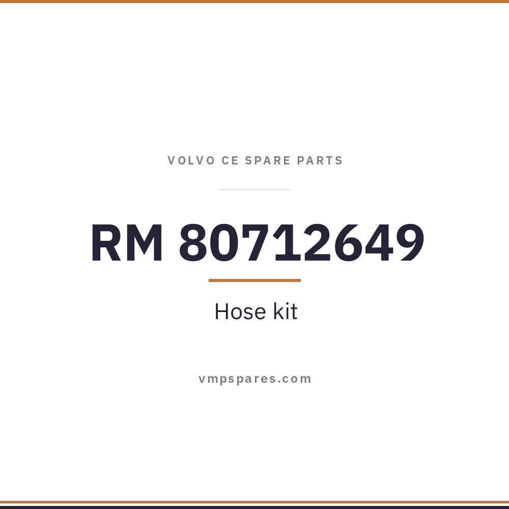 RM 80712649 – Hose kit