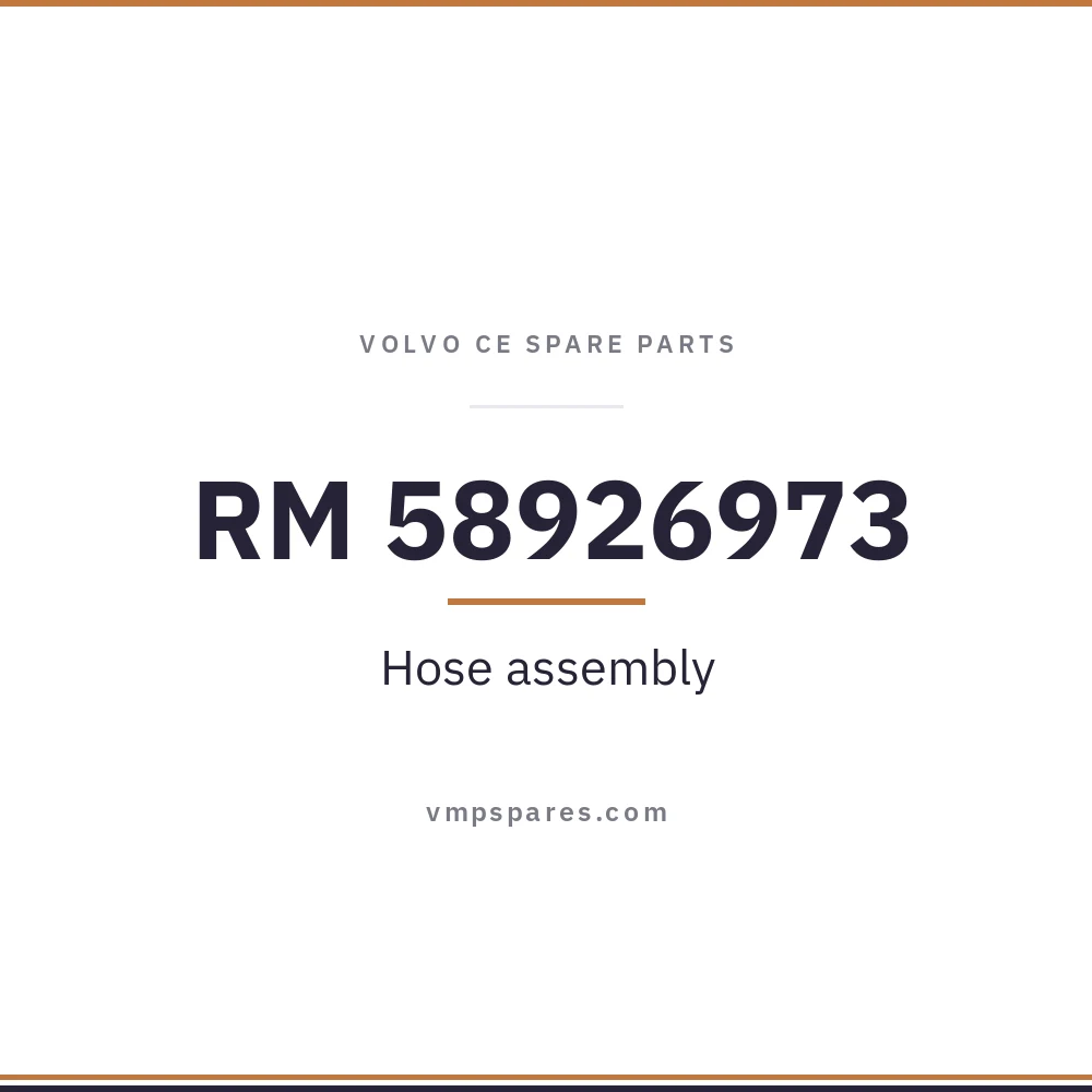 RM 58926973 – Hose assembly