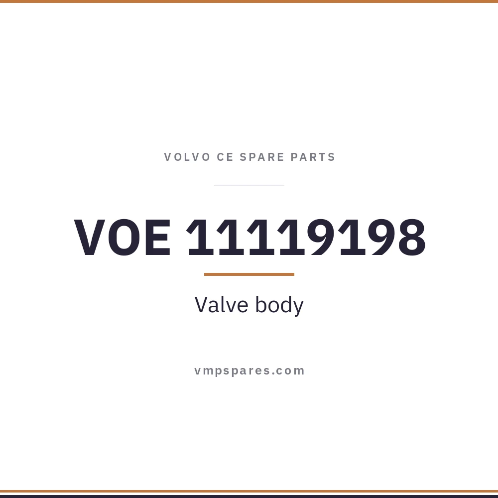 VOE 11119198 – Valve body