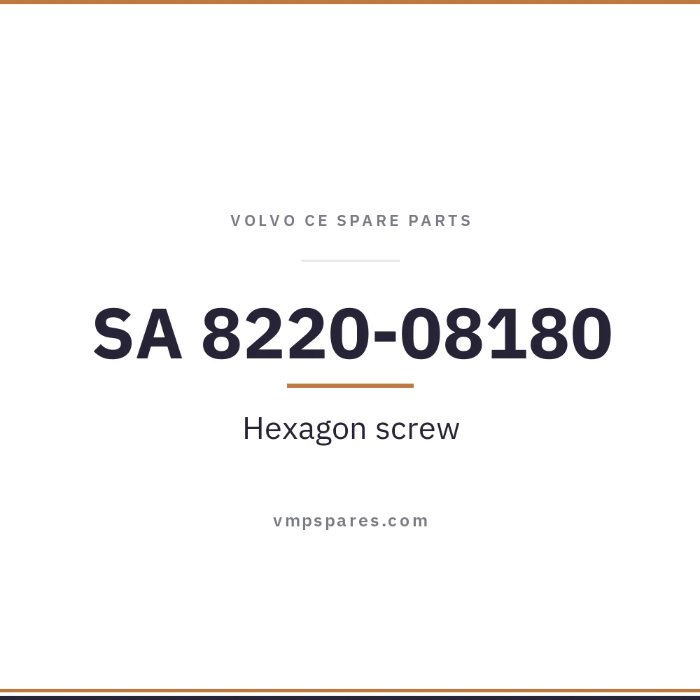 SA 8220-08180 – Hexagon screw