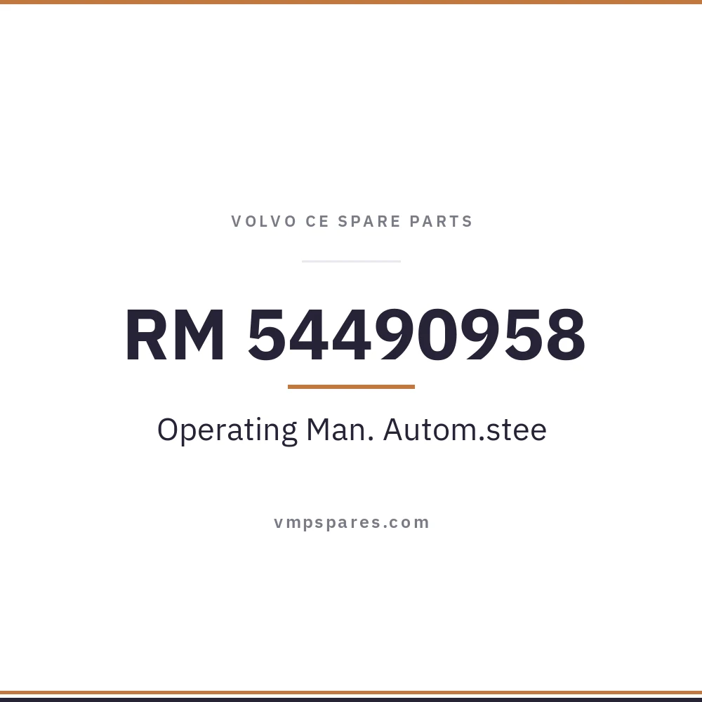 RM 54490958 – Operating Man. Autom.stee