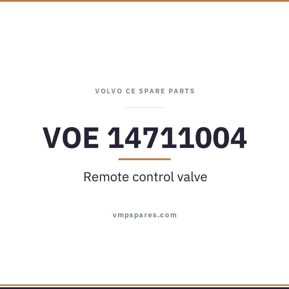 VOE 14711004 – Remote control valve