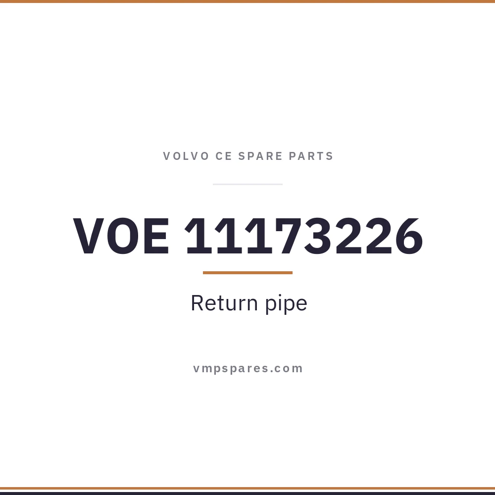 VOE 11173226 – Return pipe